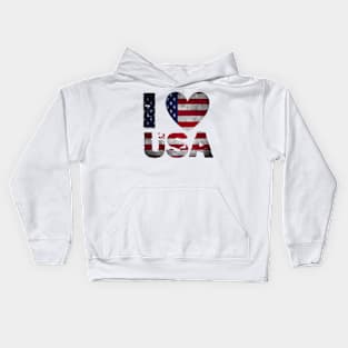 I love usa Kids Hoodie